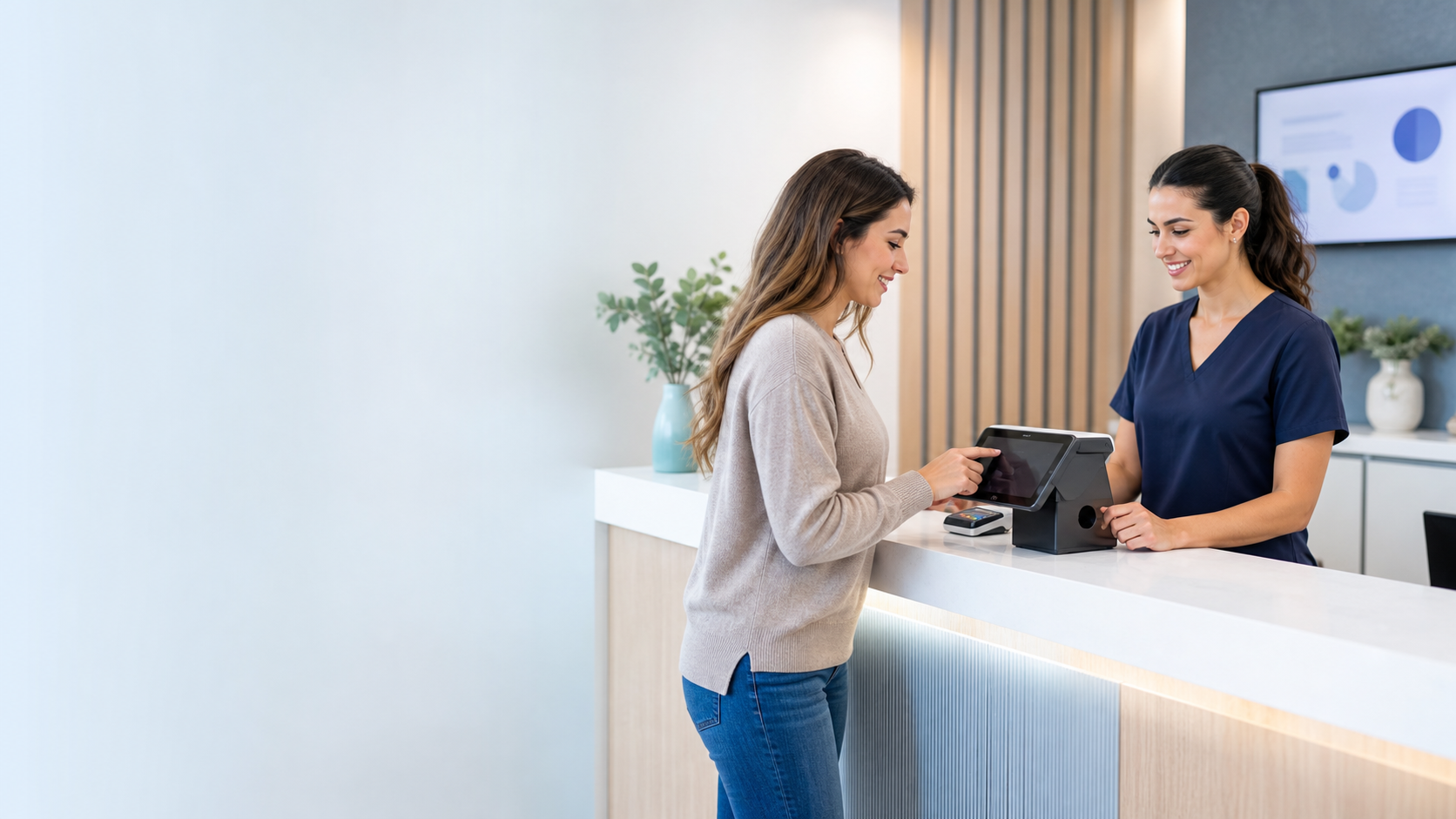 Healthcare front desk payment experience